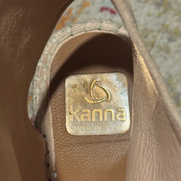 Kanna Emily Wedge Sandal in Tan Size 37 - Picture 6 of 7